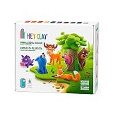 Bizak Hey Clay Pack Deluxe Animaux Forêt, Pâte à Séchage à l'air et Application avec Instructions de Moulage et de Jeu, Cadeau pour Les garçons et Les Filles de Plus de 3 Ans (64245011)