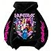 LISTHA K-Pop Hoodie For Girls Teens Trendy Long Sleeve Sweatshirt Graphic Print Cozy Hunters Hoodies De-Mon Pullover