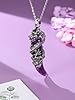 JSDDE Dragon Necklace for Men Women Amethyst Healing Crystal Necklaces Natural Gemstone Point Pendant Necklace Jewellery Gift #1