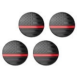 lekiliky 4PCS American Flag Car Wheel Center Caps Sticker, Waterproof Scratch-resistant Hub Cap Protectors, 2.2
