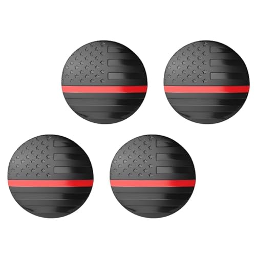 lekiliky 4PCS American Flag Car Wheel Center Caps Sticker, Waterproof Scratch-resistant Hub Cap Protectors, 2.2