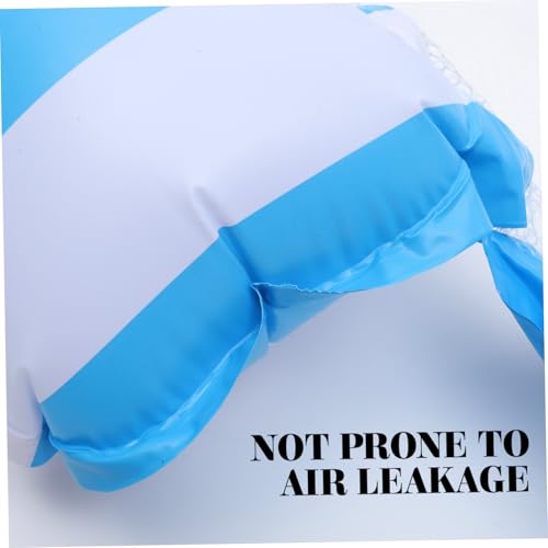 Hamac flottant de piscine pliable Gatuida avec 4 tubes rayé bleu - 7