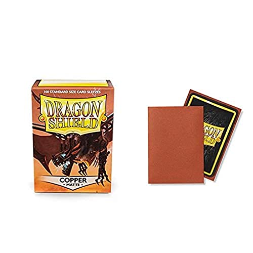 Image of Dragon Shield Matte Copper Standard Size 100 ct Card Sleeves Individual Pack