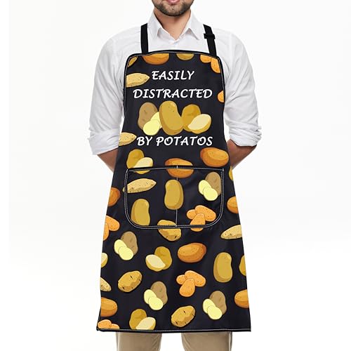Tablier de pommes de terre réglable avec poche pour cuisinier