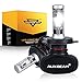 Auxbeam S1 Series H4 LED Headlights Fanless with 2 Pcs of Super Bright CSP LED Headlight Conversion Kit 50W Lumens 6000K Halogen Replacement Hi-Lo Beam