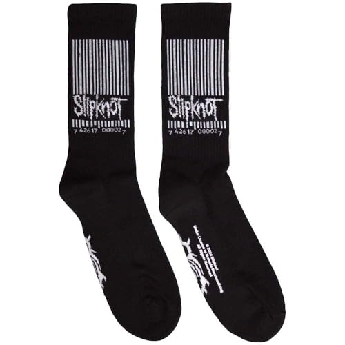 Rock Off officially licensed products Slipknot Barcode And Tribal S Ankle Socks One Size, Black, One Size
