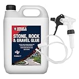 Spear and Jackson Stone, Rock and Gravel Bonding Glue, 5 Litres with Long Hose trigger, Water-Based Non-Toxic Formula, Ready to Use, for Paths, Patios and Decorative Areas