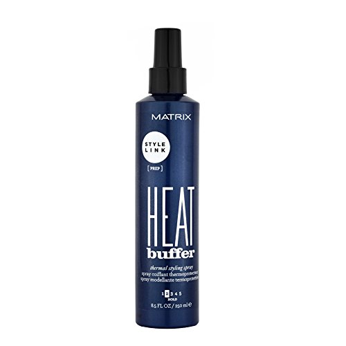 Matrix Style Link Heat Buffer Thermal Styling Heat Protectant Spray | Smooth & Shiny Finish| Lightweight For All Hair Types | 8.5 Fl. Oz