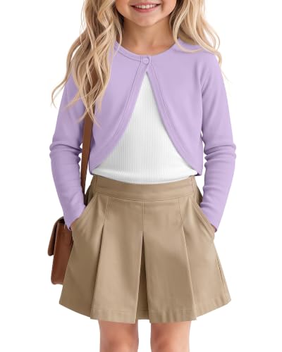 Image of Girls Uniform Long Sleeve Knitted Cardigan