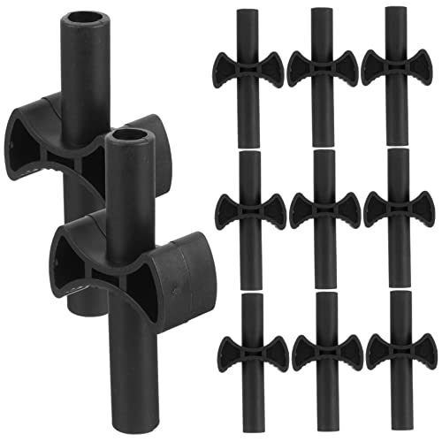 CIMAXIC 12Pcs Trampoline Parts Replacement Gap Spacers for Enclosure Pole Durable Cross Shaped Accessories for Quick Installation and Enhanced Bouncing Performance
