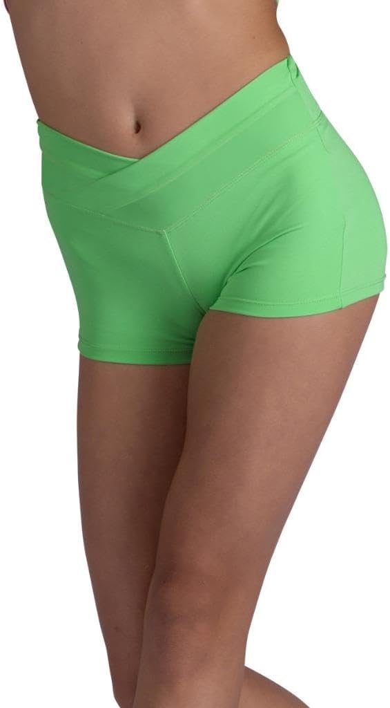 Girl's Dance ShortsDanz N Motion 26406C V-Waist Jazz Cheer Tumbling