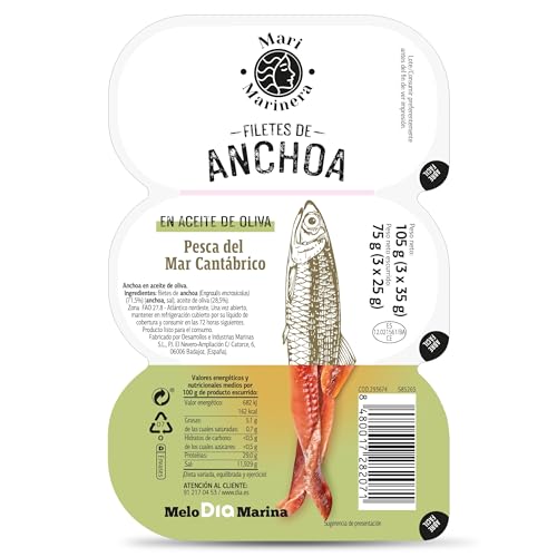DIA MARI MARINERA anchoa del Cantábrico en aceite de oliva