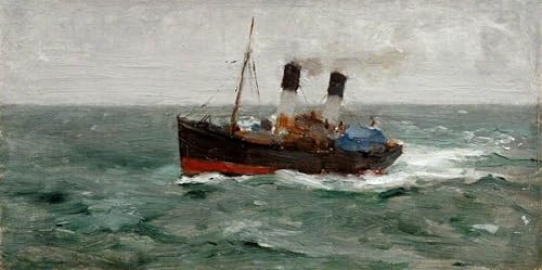 Tableau Henry Tuke piroscafo a due canali pour habiller un grand mur vide