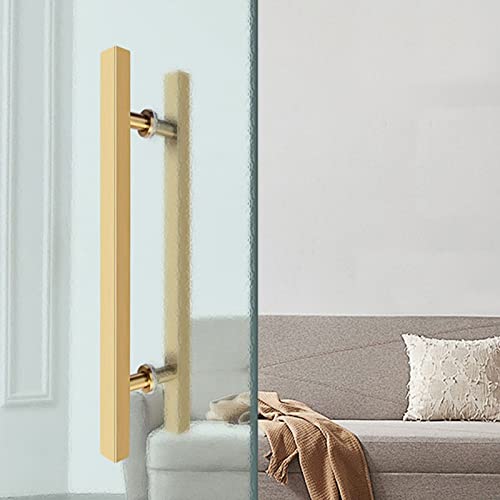 Poignée de porte coulissante 80 cm argentée : manipulez vos portes en verre sans traces