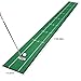 Ponsonbay Golf Putting Mat Indoor & Outdoor Professional Golf Practice Putting Green Mat with Distance Marker Anti Slip Backing Golf Training Accessories Portable Matt