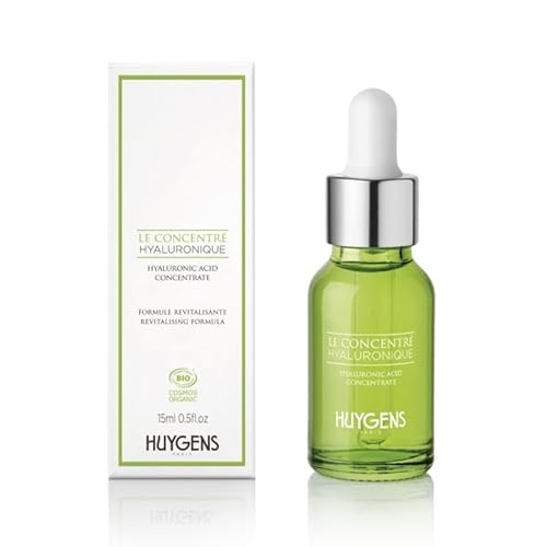 Sérum Acide Hyaluronique - +49% d'Hydratation après 1h - Cliniquement prouvé - Le Concentré Hyaluronique BIO HUYGENS - 15ml - 99% Naturel - Made In France