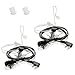 2 Pin PTT Acoustic Tube Earpiece Headset for Walkie Talkies Greaval Kenwood PUXING Baofeng UV-5R UV-5RA 888S