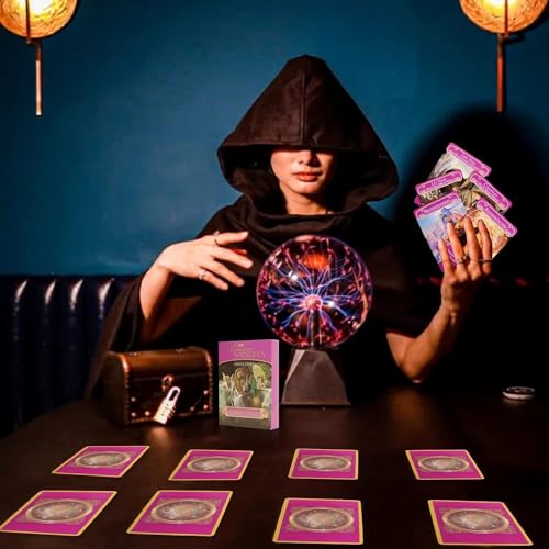 Image of The Romance Angels Tarot Card, 44 Hologram Tarot Card Deck, Love Oracle Card, with Guide Book, Oracle Cards Deck, Tarot Cards Set, Keywords, Yes or No (Style 11)