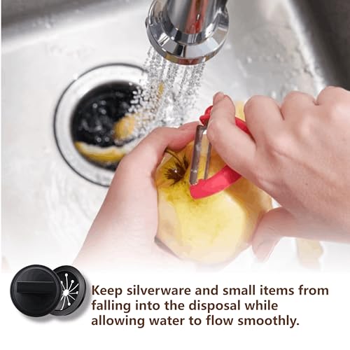 1+1 3-1/8 Inch Garbage Disposal Splash Guard, Collar Sink Stopper, Sink Baffle,Universal Rubber Food Waste Disposer Sink, 3-1/8 Inch Black Rubber.