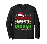 Photo Gallery santa s favorite driver funny christmas driver xmas maglia a manica Photo Gallery santa s favorite driver funny christmas driver xmas maglia a manica