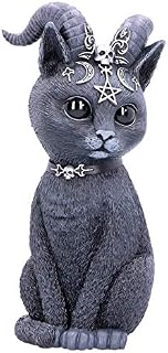 Nemesis Now Large Pawzuph Horned Occult Cat Figurine, Black, 26.5cm