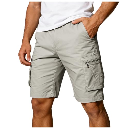 Shorts de sport à taille élastique performant avec multiples poches cargo