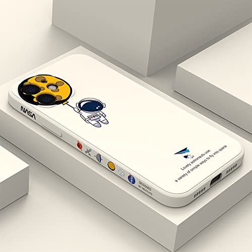 Coque de téléphone astronaute pour iPhone 12 Pro silicone blanc