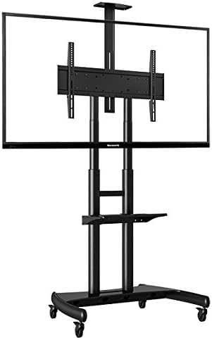 AV Mobile LED LCD Plasma Flat Panel TV Cart 80" /Steel/Black [AVA1800-70-1P] (55-80")