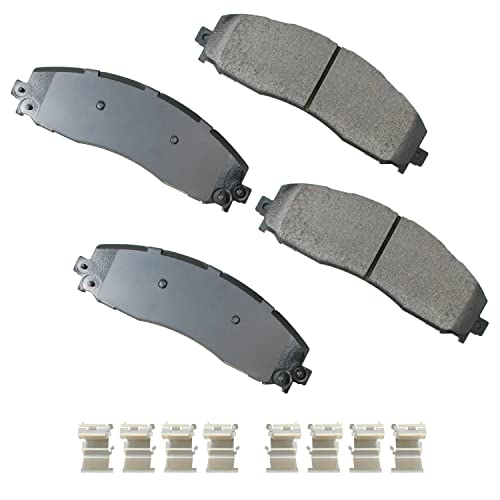 Akebono Brakes - Brake Pad Set - Superior initial effectiveness with no required break-in period, 1 Year limit warranty (ACT1691), grey