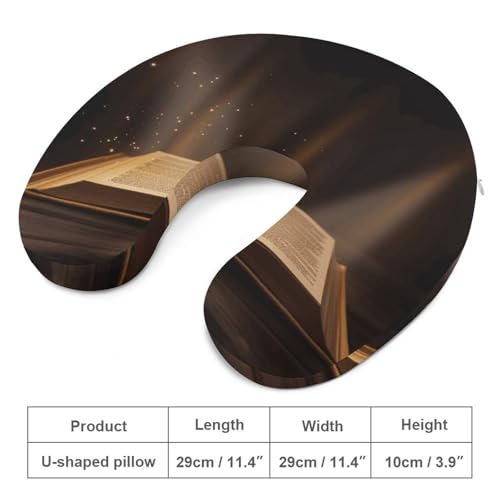 Almohada de espuma viscoelástica 30 cm U para viaje miniatura 2