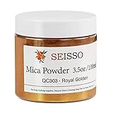 Mica Powder - 100g/3.5oz. Gold Mica Powder for Epoxy Resin Royal Golden Natural Shimmer Resin Pigmen