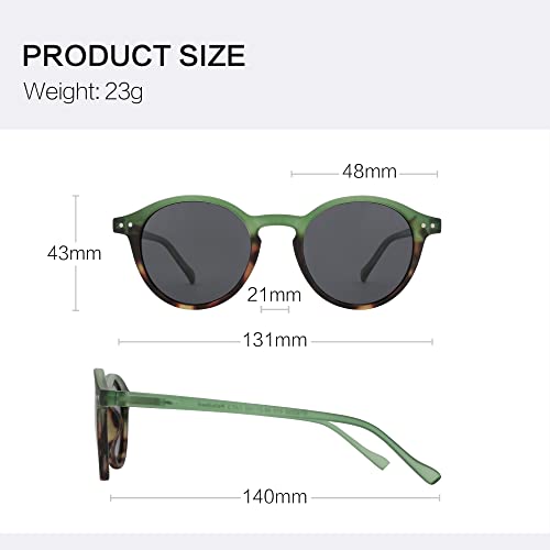 Image of ZENOTTIC Polarized Round Sunglasses, Stylish Sunglasses for Men and Women Retro Classic, Multi-Style Selection