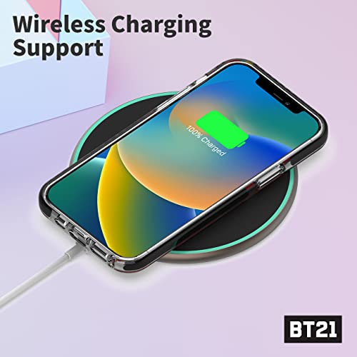 Bt21 Merchandise For Iphone 14 Plus Case Minini Clear Line Tpu Jelly Cover Transparent Slim Bumper Phone Case 6.7 Inch #TOP6