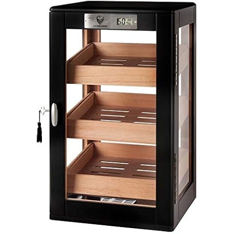 GERMANUS Humidor Cabinet 22 with Hygrometer Cover