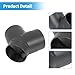 X AUTOHAUX 75mm Car Heater Warm 3 Way Air Ducting Pipe Y Shape Outlet Connector Black Plastic