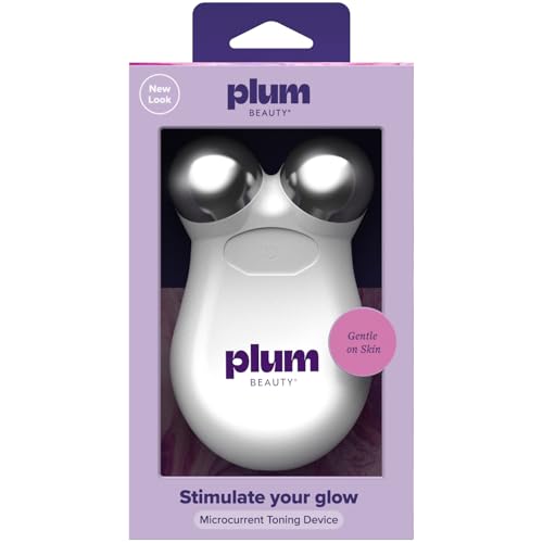 Plum Beauty Microcurrent Toning Device Skin Tightening & Face Contour Massager Self-Care Gifts for Women