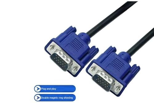 Cabo VGA 1,5 Metros Conexão de Qualidade para TV, Projetor e Notebook