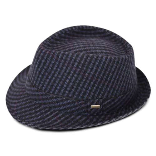 Chapeau fedora gangster jazz en feutre chaud pour affronter l'hiver avec style