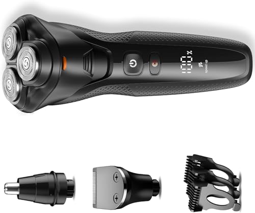 Rasoir électrique sans fil rategist pour homme étanche tondeuse barbe nez vitesse turbo