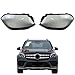 Car Front Headlight Headlamps Transparent Lampshade Lamp Shell Headlight Cover Lens Compatible For Mercedes Benz GLS X166 GLS450 GLS350 2015-2019(A Piar)
