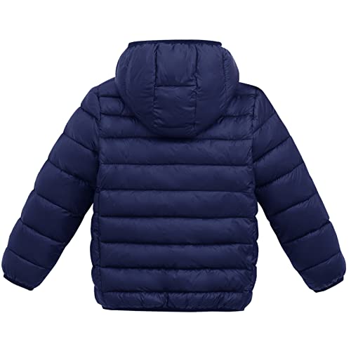 Happy Cherry Kids Lightweight Puffer Jacket Packable Bubble Coat Down Cotton Coats Zip Up Hooded Outwear2
