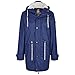 Produktbild Michael Heinen Damen Regenjacke Regenmantel Wasserdicht - Friesennerz Blau gefüttert M - Outdoor Jacke Parka Winddicht