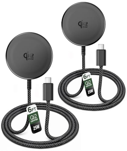 Galvanox Qi2.2 25W Magnetic Wireless Charger 2-Pack Black