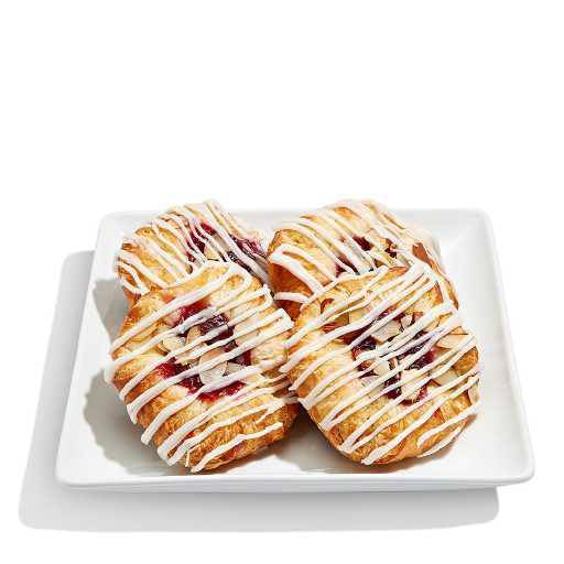 Whole Foods Market, Raspberry Almond Danish, 12 Ounce, 4 Count