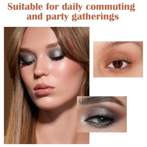 BUTBU Professional Makeup Lidschattenpalette, Nude Lidschatten Palette, Vegane Schimmer Eyeshadow, mit 15 Hochpigmentierten Warmen, Kühlen und Natürlichen Farbtönen,für Urlaubs & Alltags Make Up