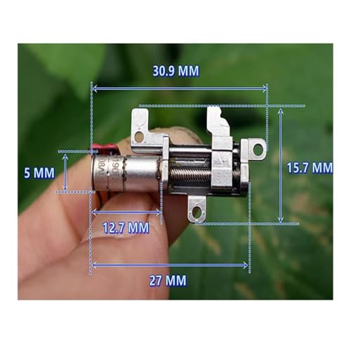 Moteur pas à pas pas 5mm à engrenages métalliques pour micro-déplacement DC 5V - 5