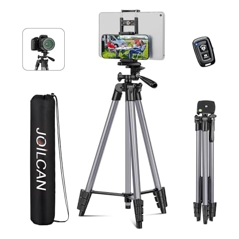 67" Tripods Camera Tripod, Remote Control Travel Tripod for Video Recording Vlog Photo Tripods, Travel Phone Tablet Tripod with Carry Bag, Aluminum Lightweight Portable Camera Tripod Cover