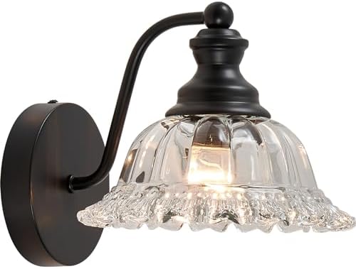 XIEDUN Vanity Light Black Wall Sconces Farmhouse Bathroom Sconces