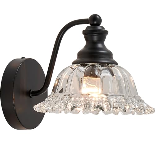 XIEDUN Vanity Light Black Wall Sconces Farmhouse Bathroom Sconces