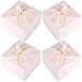 Chilly Gift Boxes, Set of 12 Decorative Treats Boxes, Cake, Cookies, Goodies, Handmade Baby Bath Bombs Shower, Small Gift Boxes for Christmas, Birthdays, Party, Weddings (Pink)